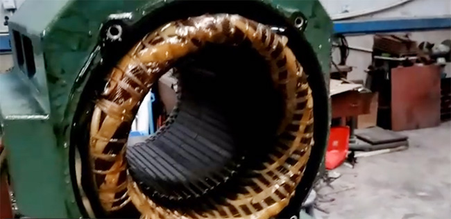 圖為西安西瑪高壓電機(jī)維修照片